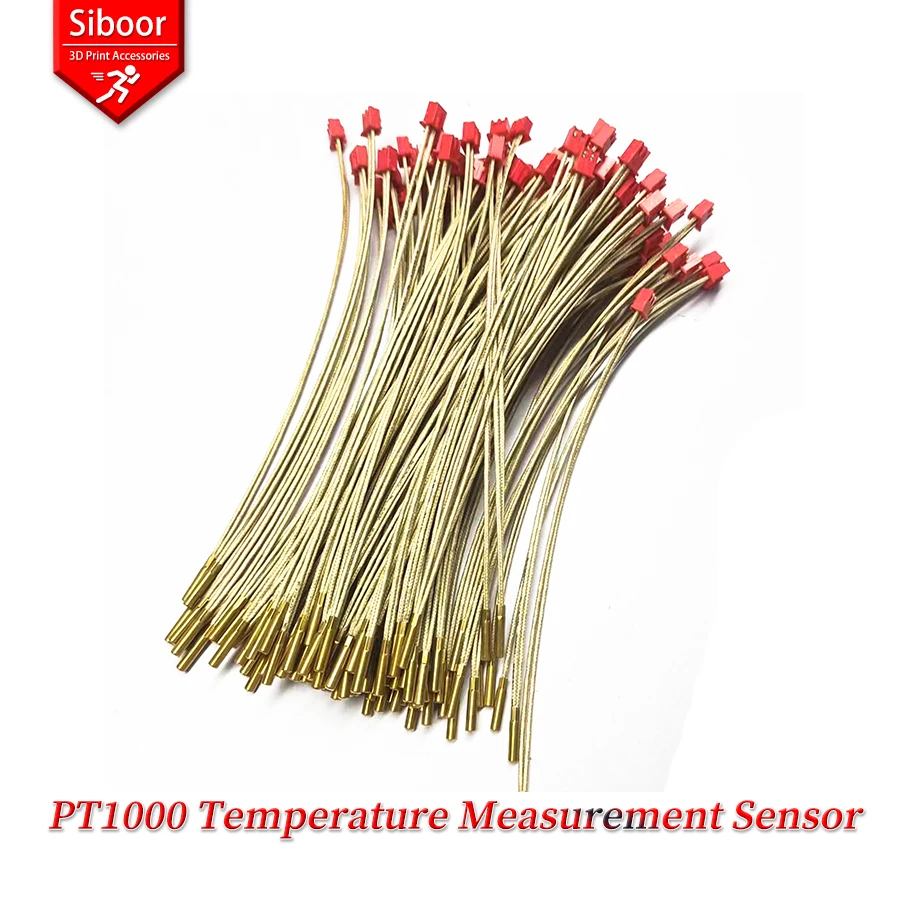 

1PCS PT1000 Platinum Resistance Temperature Sensor 3D Printer Probe 450 High Temperature Alternative to NTC Thermal