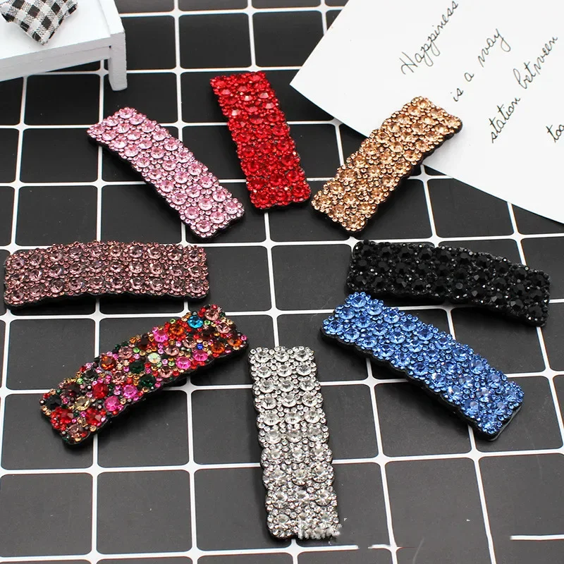 

Explosion models ins color large rhinestone hairpin handmade jewelry Geometric Round Hairgrip Women Barrette Hair Accessories
