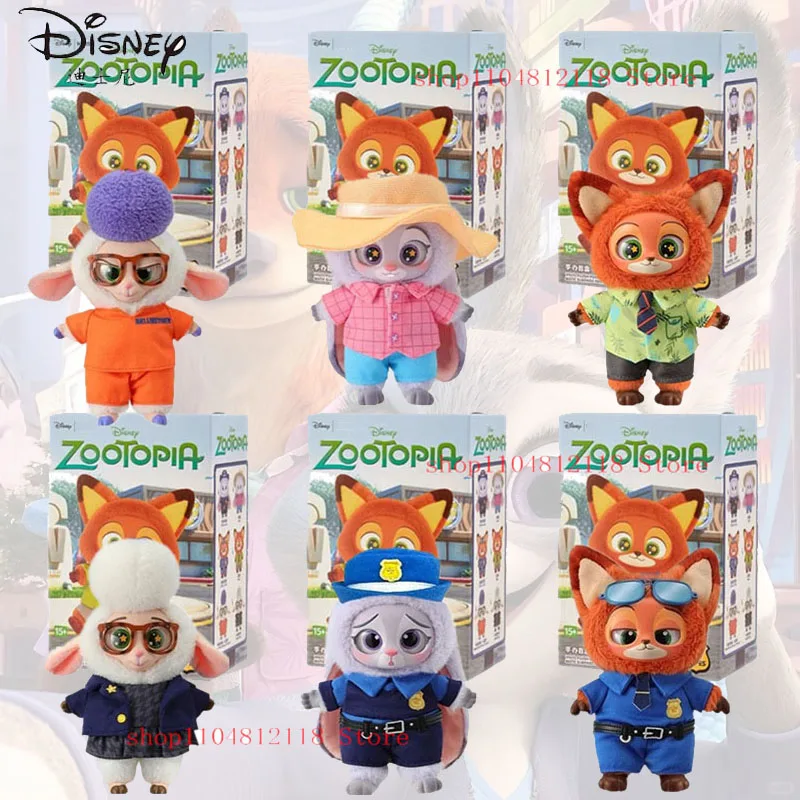 

НОВИНКА 2026 Disney Zootopia 2 Series слепая коробка Джуди Ник виниловый плюшевый кулон с персонажем мультфильма модная коробка для игрушек праздничный подарок