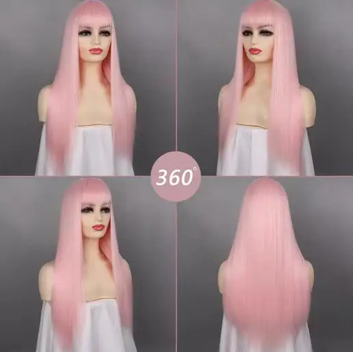 Рисунок 3 - Синтетические прямые парики с челкой