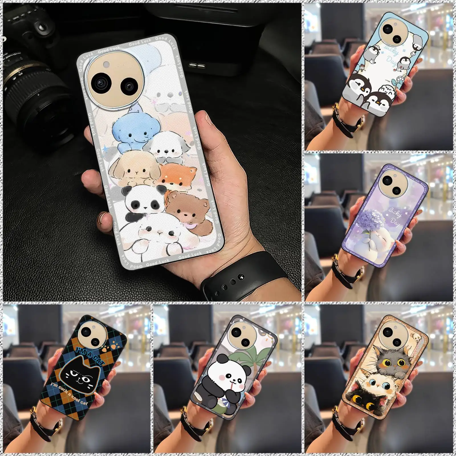 Funda de teléfono con dibujos animados para Sharp Aquos sense9/SHG14/SH-53E, funda trasera antigolpes resistente a la suciedad, funda suave