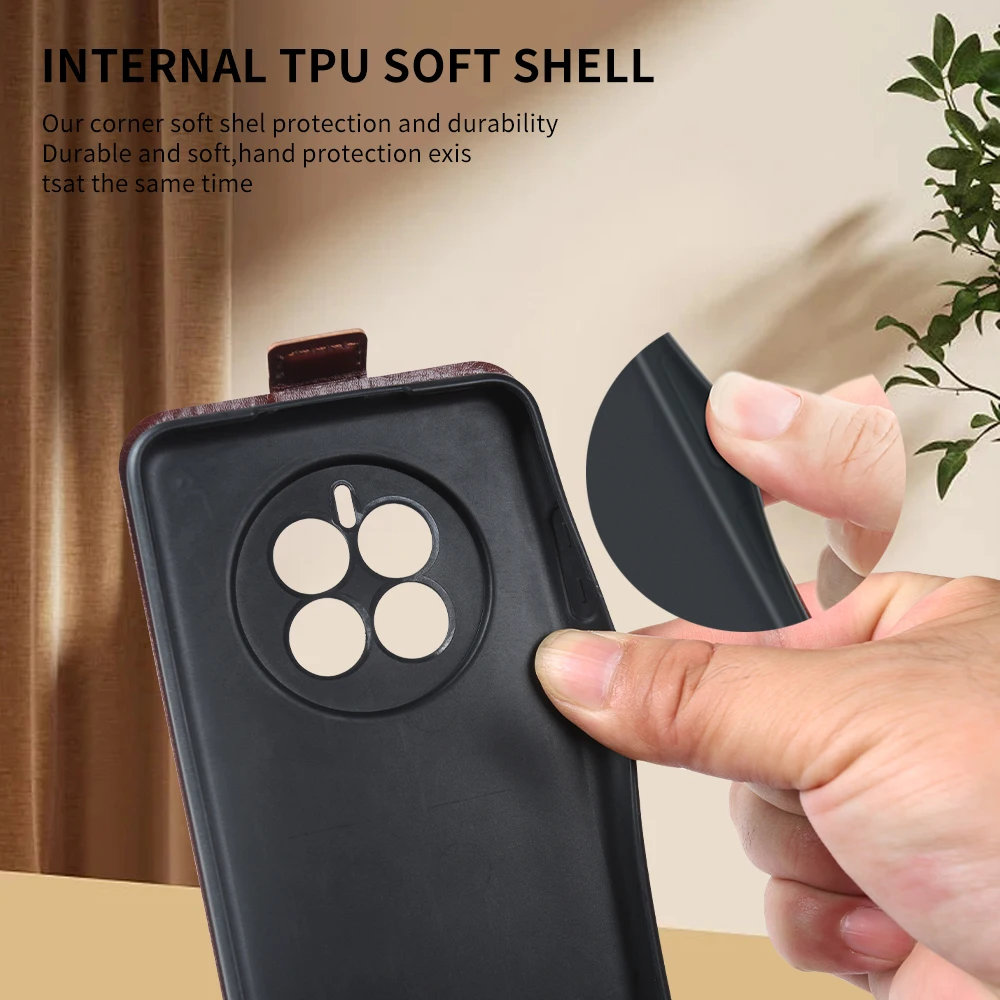 Premium Leather Vertical Flip Cover Case For Huawei Pura 90 Pro Max P90Pro Pura 80 Ultra P80 Pro Plus Phone Case Coque Funda Bag - view 6