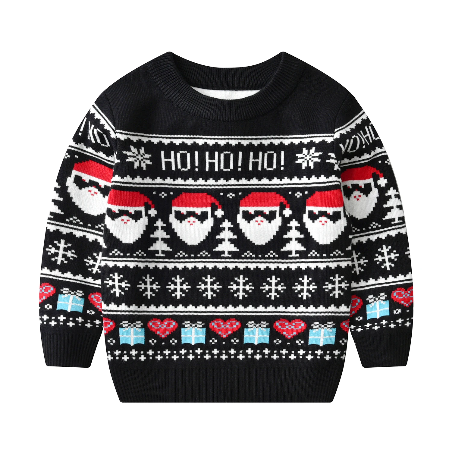 Cute style Christmas dinosaur sweater knitted pullover suitable for boys and children, suitable for festivals, daily life, sprin