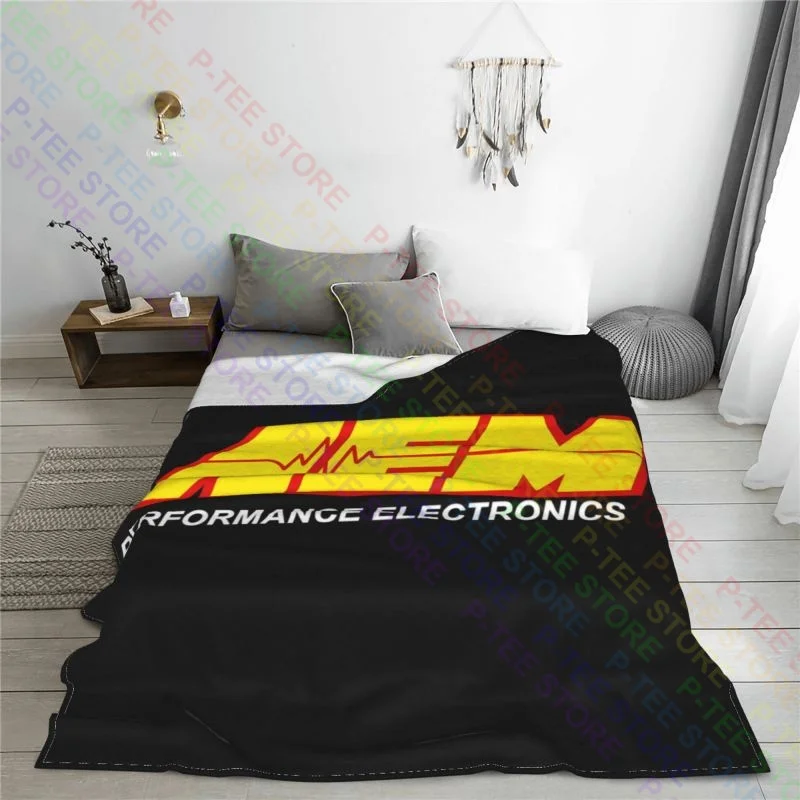 Aem Performed Engine Systems Logo Blanket Winter Bedroom On The Sofa Sofa Dedicated Camping Blanket