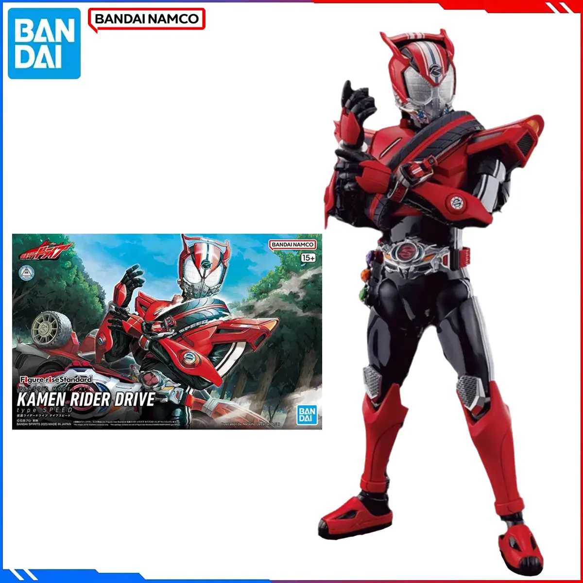 

Genuine Bandai Original Kamen Rider Figure Model Kits Frs Anime Figure Drive Type Speed Action Model Christmas Toys Gift for Kid
