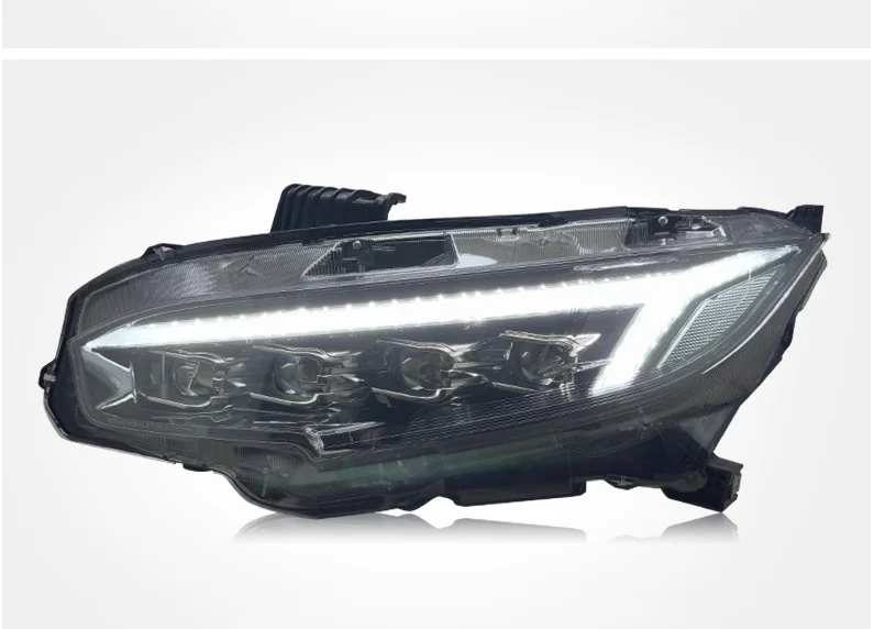 

2016-2021 for Civic X 10th FC FK7 FK8 Auto Headlight LED New Upgrade Dynamic Light Assembly 5 Lens Accessories Front Car Lamps