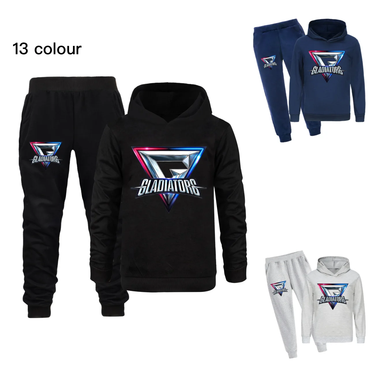 GLADIATORS New Autumn Boy Hoodies Sets Kids Clothes Boys Teens Sweatshirt Pants Children's Clothing Set  Anime Game Toys3665