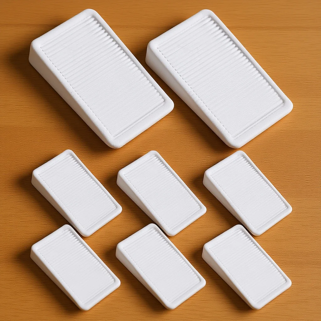 8Pcs Safety Door Stopper Furniture Leveling Shims Perfect for Protecting Wood Floors and Ceramic Surfaces Furniture Levelers