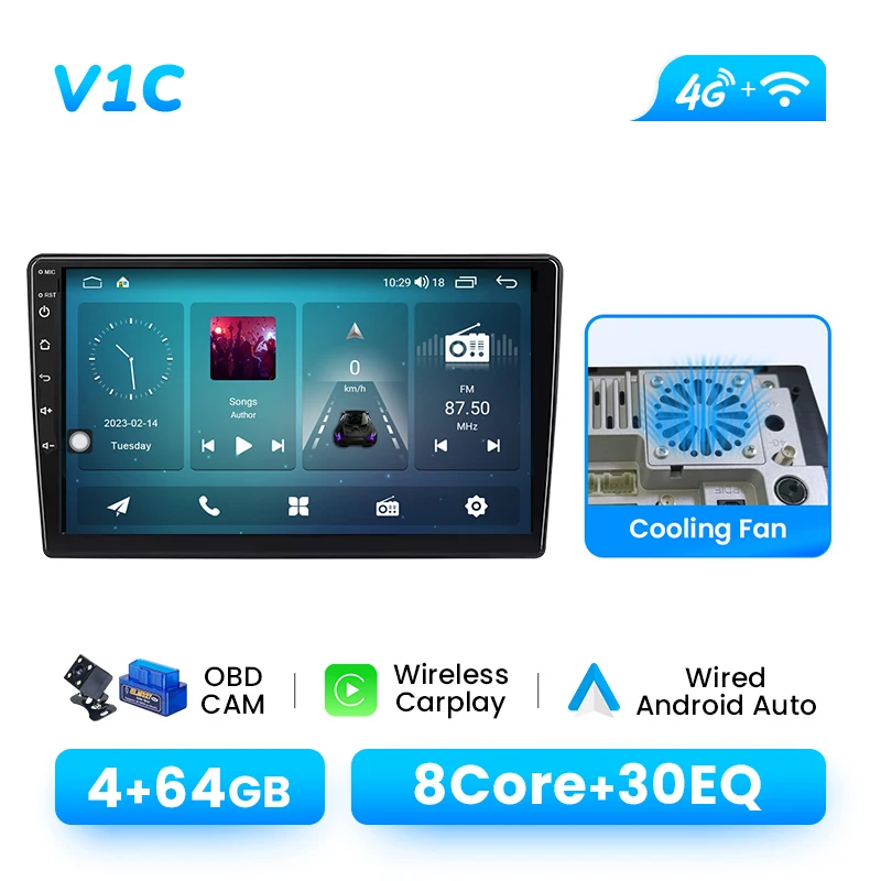 Android 14-autoradio voor Hyundai i40 2012-2016 | Draadloze CarPlay GPS 1280x720 IPS DSP AI Voice Wifi Plug en Play Multimedia
