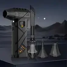 Powerful Violent Fan 99WRPM Turbo Air Blower High Speed Brushless 100-gear Speed Regulation Jet Blower LED Lighting