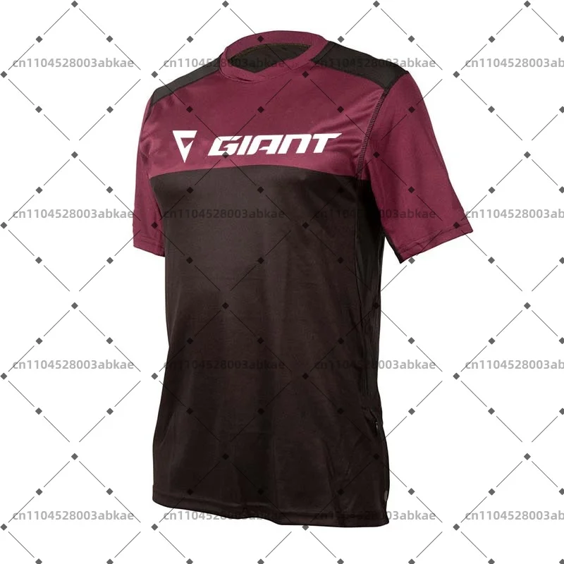 Men's Short-Sleeved Motocross Downhill Jersey Bicycle Shirt BMX Mountain Bike T-Shirt DH Motocross Clothing