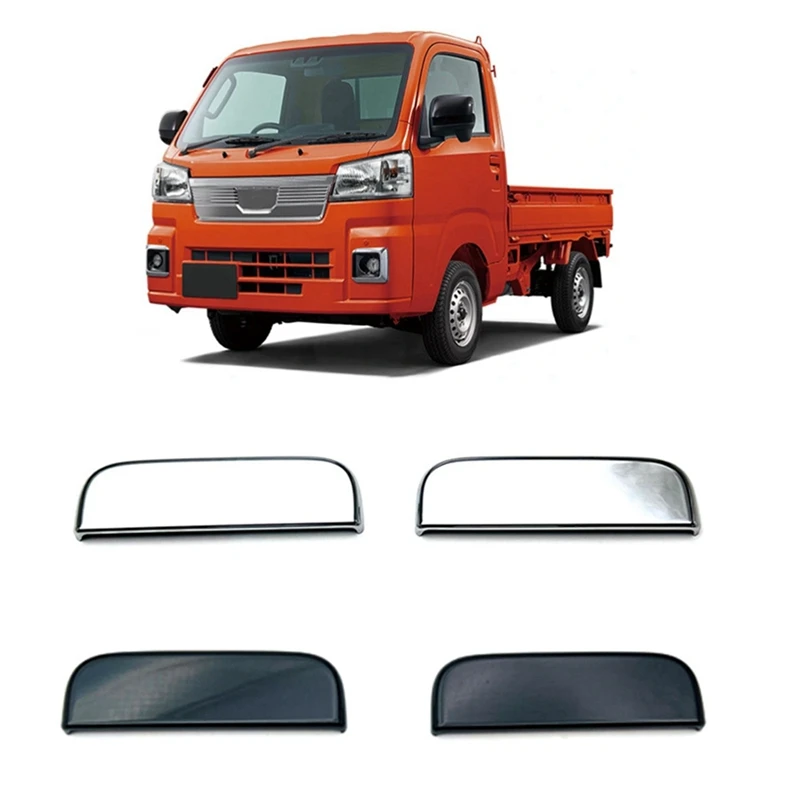 2Pcs Exterior Side Door Handle Frame Cover Trim For Daihatsu Hijet Truck 2021 2022