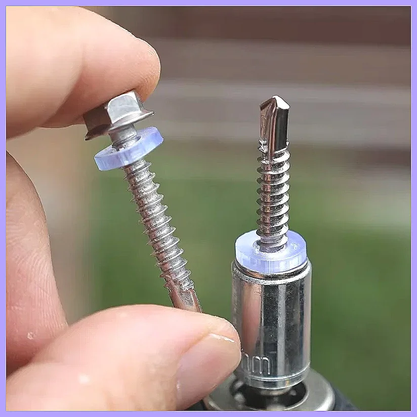 200PCS 410 Stainless Steel Self Tapping Screws Hex Head Rust Resistant Corrosion Proof Fasteners Equipment Hardware