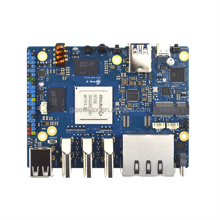 1 6G LPDDR4/4x Rockchip RK3588 8-Core 64-Bit Single Board Computer with eMMC Socket Development Board Pi5+ 16GB