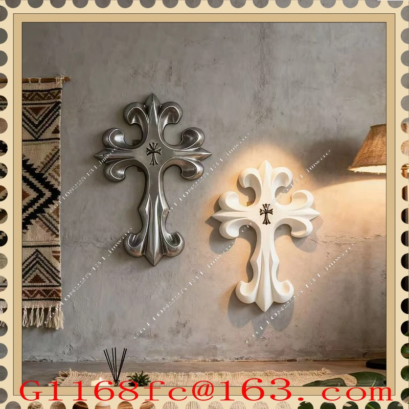 American Retro Cross Wall Hanging Bar Restaurant Cafe Home Wall Background Personalized Wall Decoration