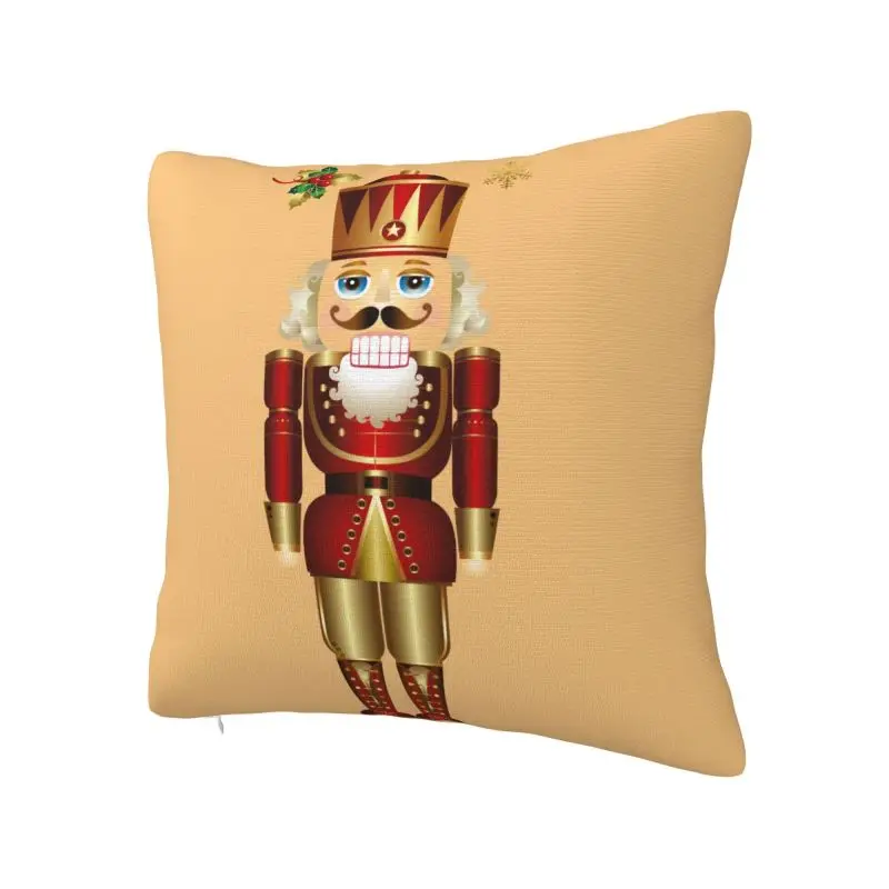 Nutcracker Soldier King Pillow Covers Decorative Cartoon Christmas Nutcrackers Nordic Cushion Cover Car Pillowcase