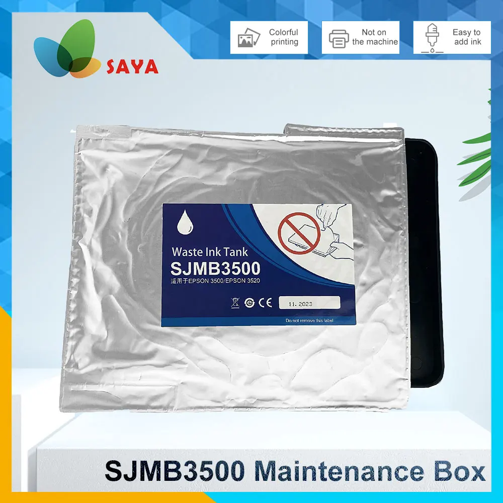 

Saya SJMB3500 Waste ink tank for Epson TM-C3500 C3510 C3520 Color Label Printer Ink Maintenance Box Tank with Chip