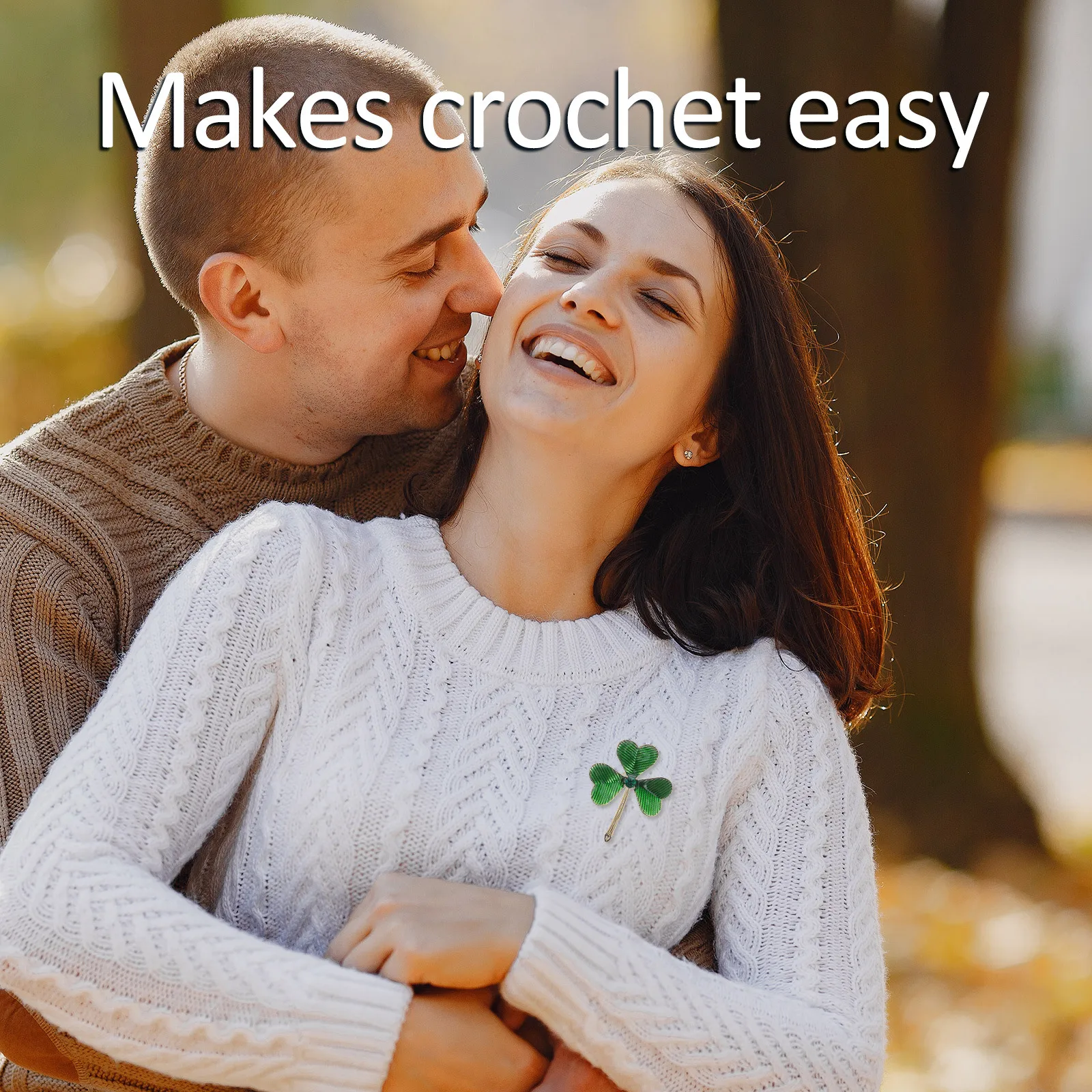 

St Patrick's Day Shamrock Brooch Alloy Rhinestone Lapel Pin Creative Festival Jewelry Suits Dresses Hats Women Clothing Brooch