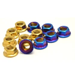 M10*1.25 6 Pcs For Ducati 748 749 848 916 996 998 999 600SS 750SS 900SS Rear Sprocket Wheel Axle Nuts