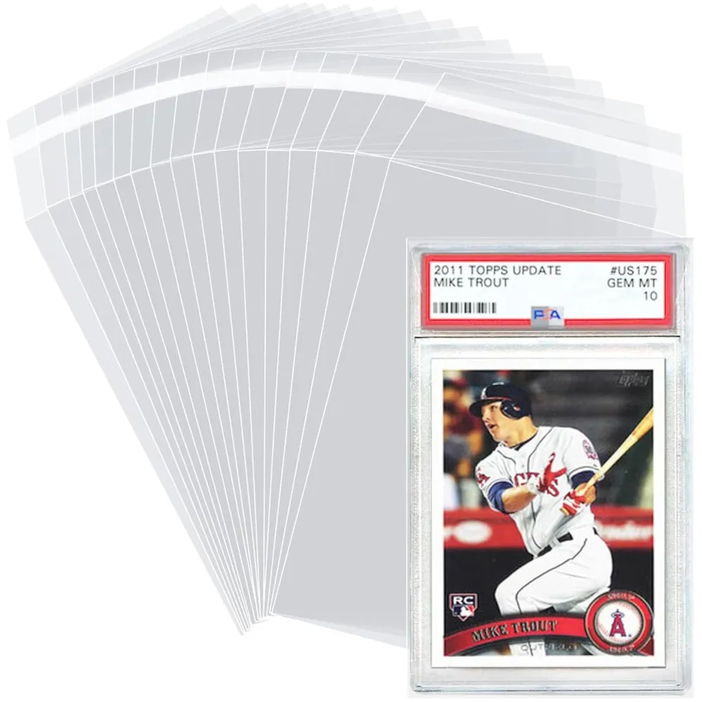 

100-500 шт. защитных пакетов для карт PSA, многоразовые, для профессиональных коллекционеров, для карт Pokemon, бейсбольных, футбольных и других спортивных игр, для грейдированных карт