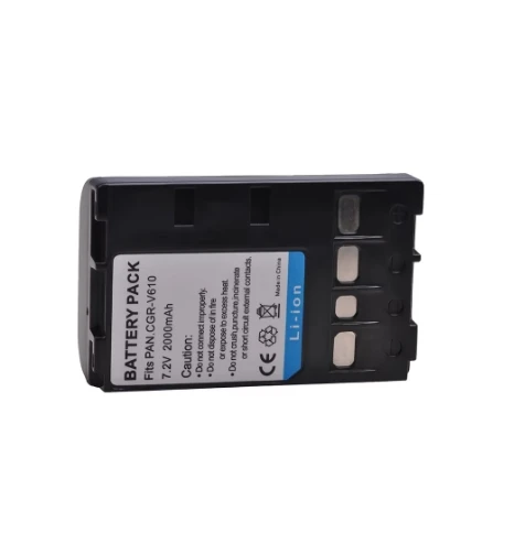 2000mAh CGR-V610 Bateria CGR V610 battery for Panasonic NV-RX14, NV-RX18, NV-RX24, RX37, RX18B, RZ10, CGRV610 battery