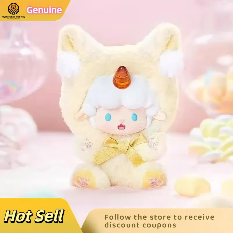 

New Genuine Roll Roll Sheep Meow Candy House Series Glue-Elastic Plush Blind Box Auspicious Doll Ornaments Gift Confirmation