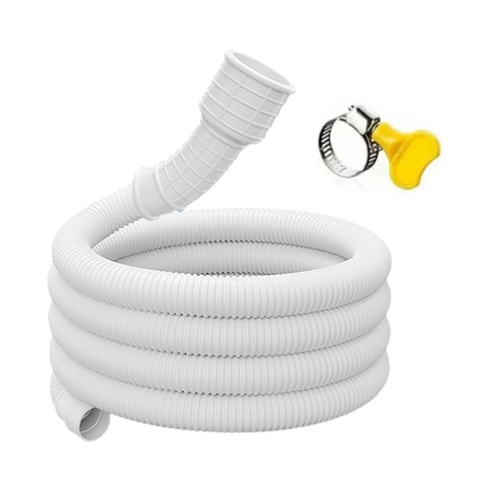 1-5M White Drain Hose Inlet Extension Drain Pipe For Washing Machine Hose Air Conditioner Drain Pipe Faucet Fittings