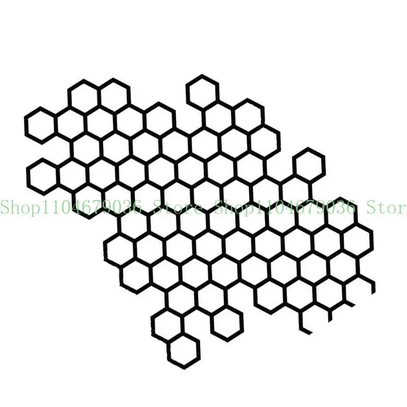 652F Honeycomb Hexagonal Pattern Car Sticker, Adhesive PVC Decals for Car/Truck Motorbike Side Stickers