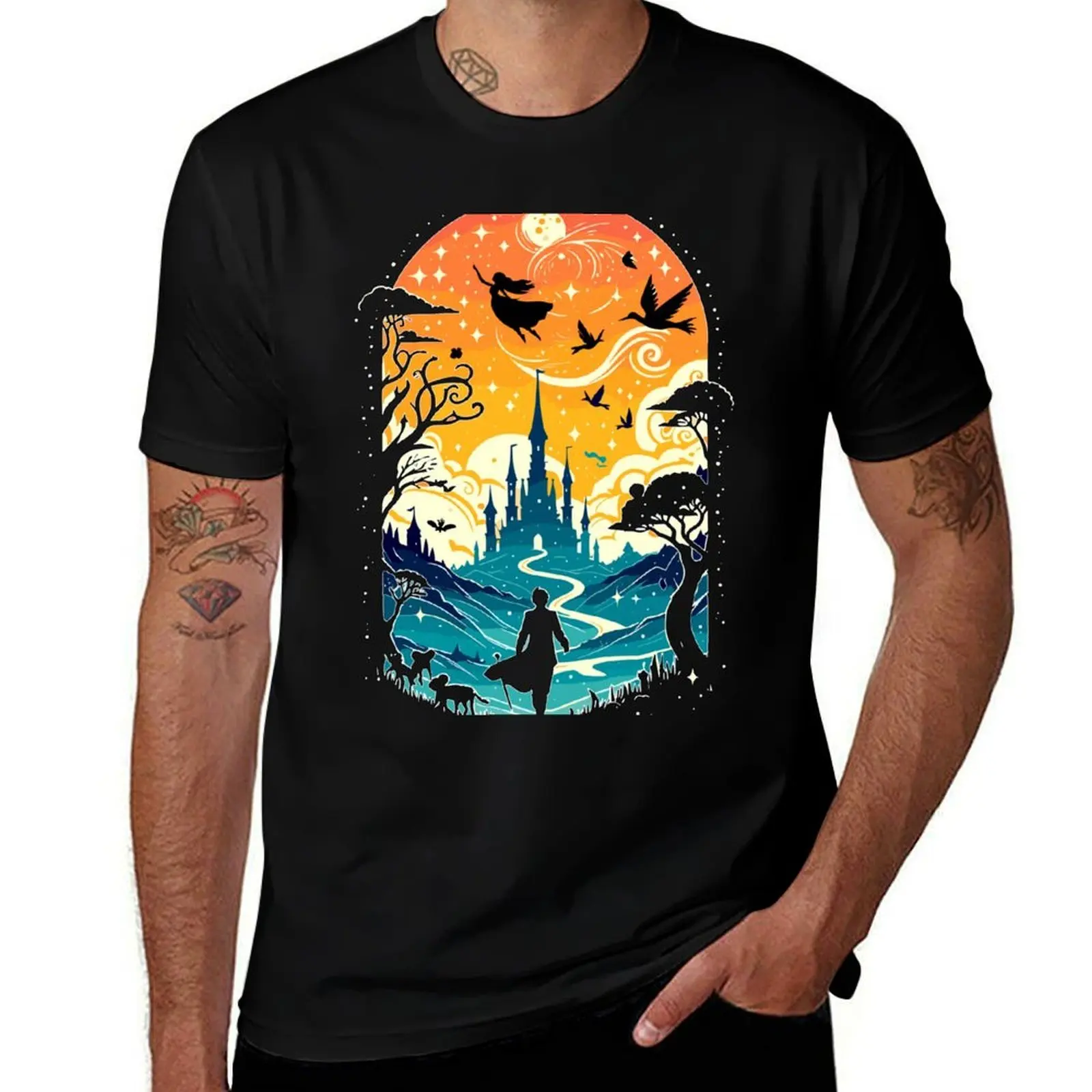 Magic evening T-Shirt Lightweight Basic Short Sleeve Shirt T-Shirt