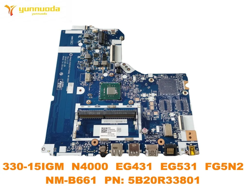 

Original for Lenovo IdeaPad 330-15IGM Laptop motherboard 330-15IGM N4000 NM-B661 PN 5B20R33801 tested good free shipping