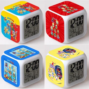 SuperThings-reloj despertador de la fuerza de rescate para niños, cronógrafo Digital multifunción, luminoso de Color, regalos de Navidad y cumpleaños, 10