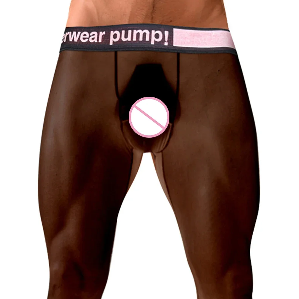 

Мужские шелковистые сетчатые тонкие быстросохнущие спортивные прозрачные эластичные леггинсы из ледяного шелка, зимняя одежда, мужские брюки