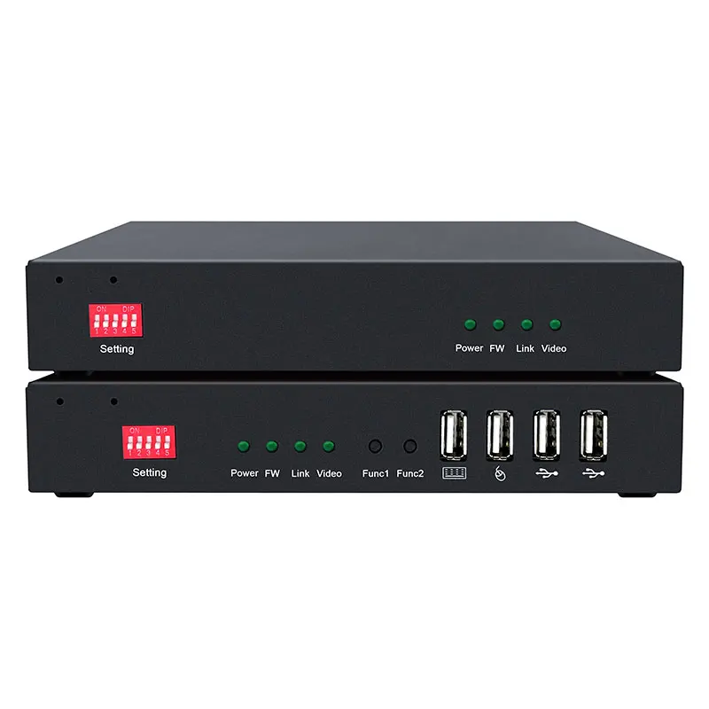 4K  DVI Fiber Optic Exender with KVM 20KM DVI Usb2.0 Fiber Optic Converter Applied to LED Splicing Screen