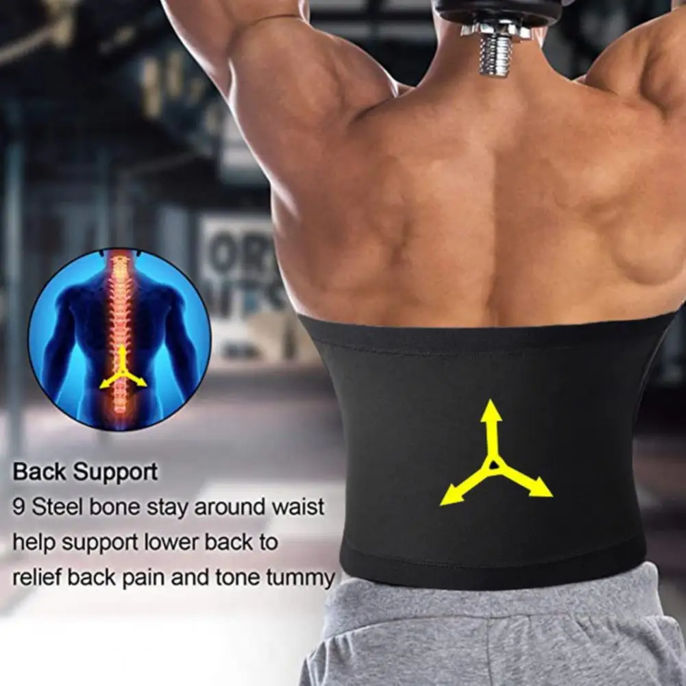 Men Belly Wrap  Comfy Slim Cozy  Male Waist Fat Slimming Compression Belt Fitness Supplies