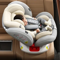 German child safety seat car with baby car 0-12 years old portable rotating universal seat reclining