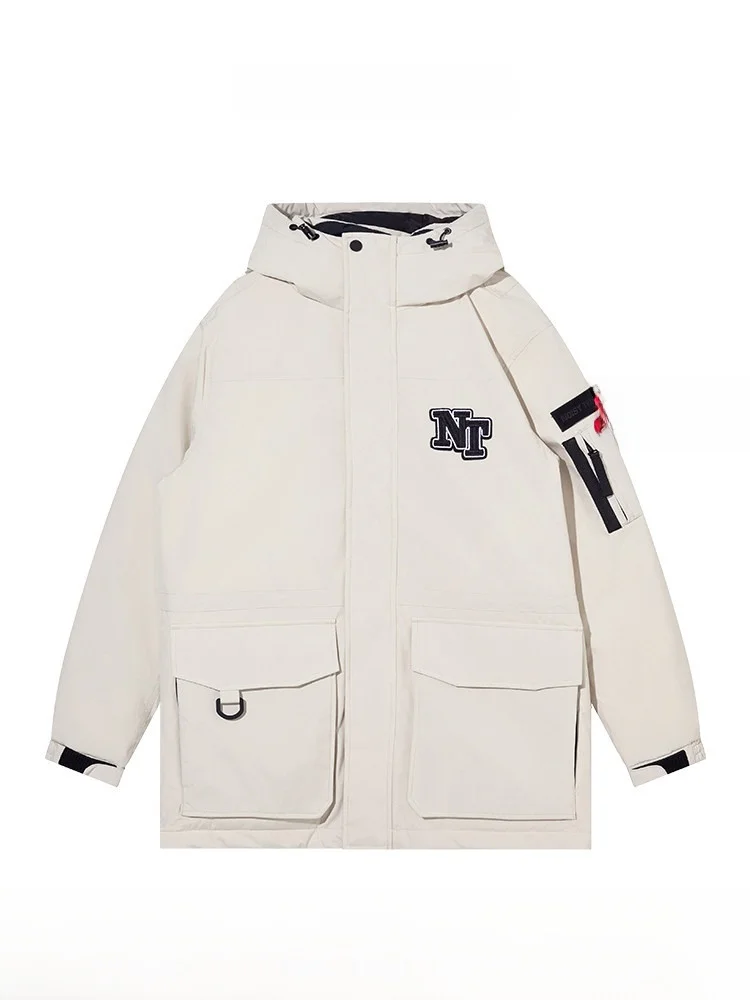 

Утепленное пуховое пальто Noisy Teddy с капюшоном: модное, теплое, комфортное, универсальное, с длинными рукавами, стандартный крой