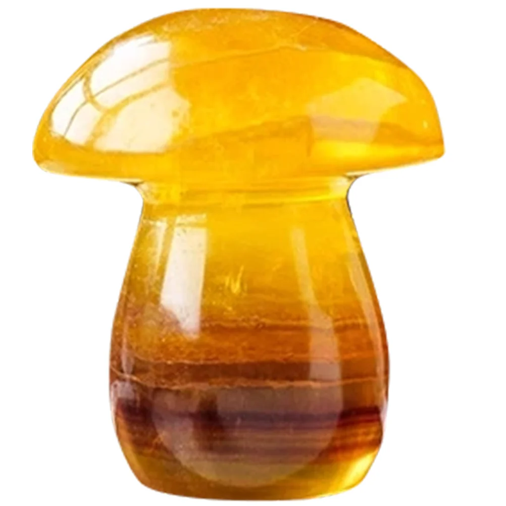 

Crystal Mushroom Statue Small Smooth Surface Mushroom Ornament for Living Room Garden Decor Garden Adornments Gardening Supplies