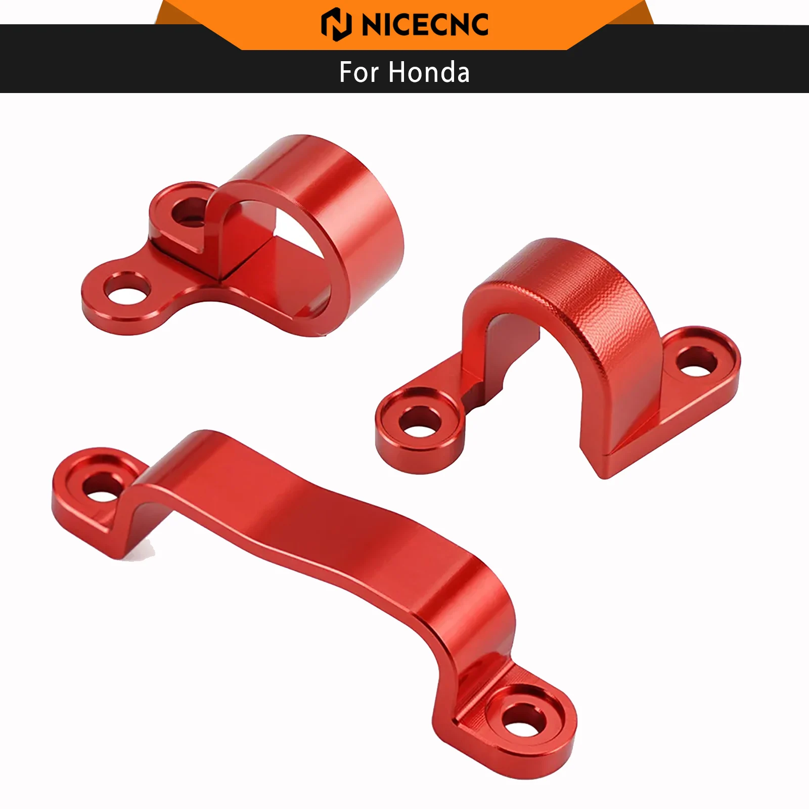 

For Honda CRF 450R 450X 250R CRF450R CRF450X CRF250R 2010-2013 2012 2011 Brake Hose Line Guide Clamp Set Motocross Accessories