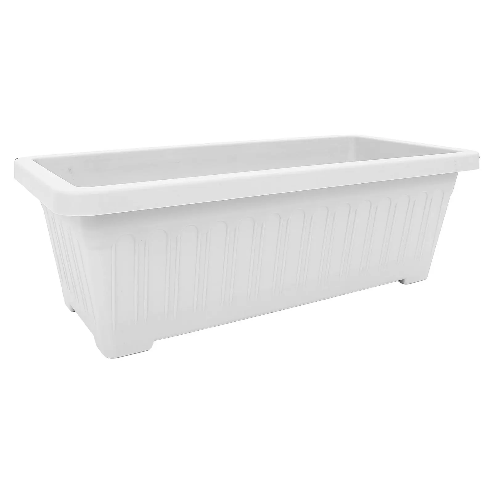 Rectangular Balcony Vegetable Planter Box 18.19x11.22 Sturdy Plastic Window Sill Planter Box Drainage Outdoor Indoor Herb Flower