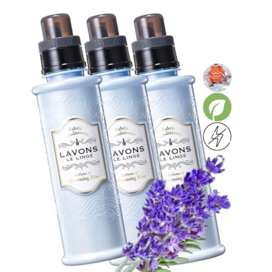 

LAVONS Natural Fabric Conditioner for Sensitive Skin, Plant-Based Laundry Softener for Baby and Pet, Reduces Fabric Wrinkles, L