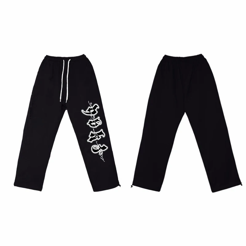 2024 Primavera Verano nuevos pantalones de mujer de cintura alta con cordón Vintage Hip-hop pantalones largos Y2K ropa de calle pantalones de mujer