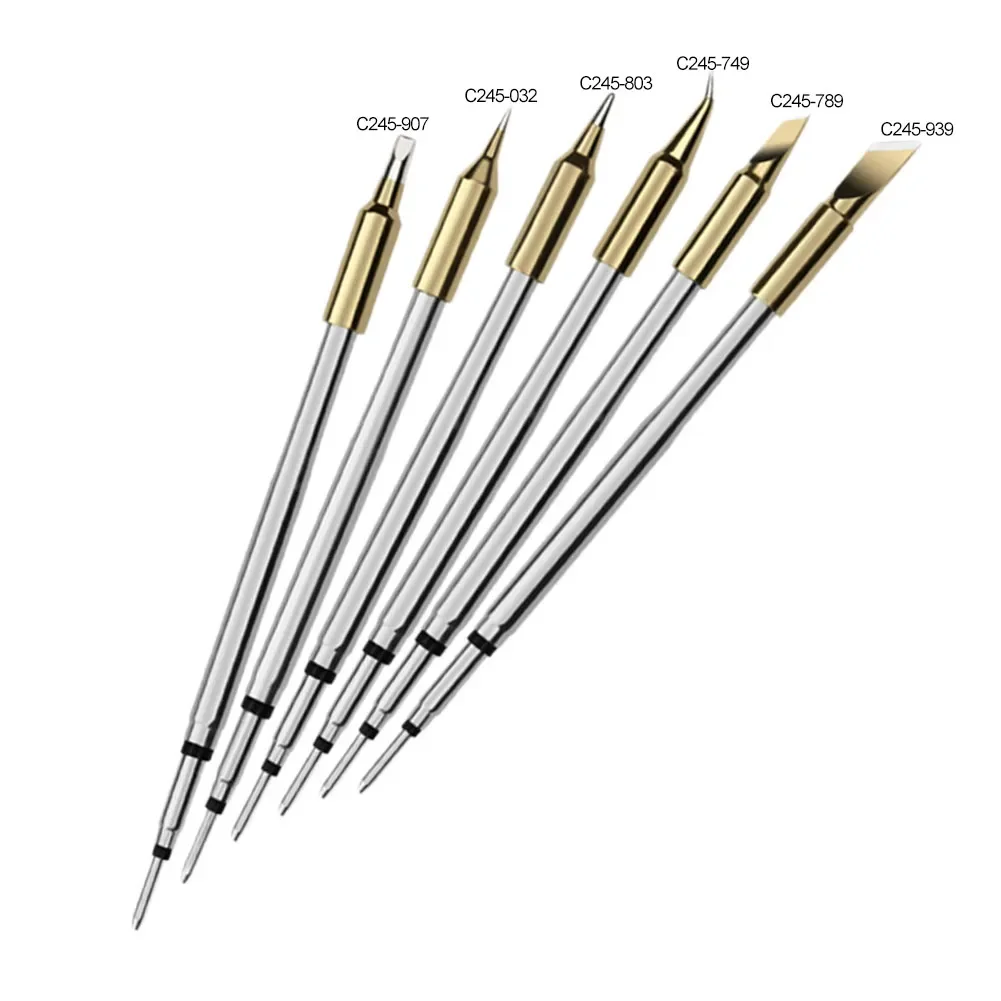 C245 Soldering Iron Tip Integrated Soldering Iron Tips And Heating Core Efficient Heat Spare Replacement Straight Tip For JBC