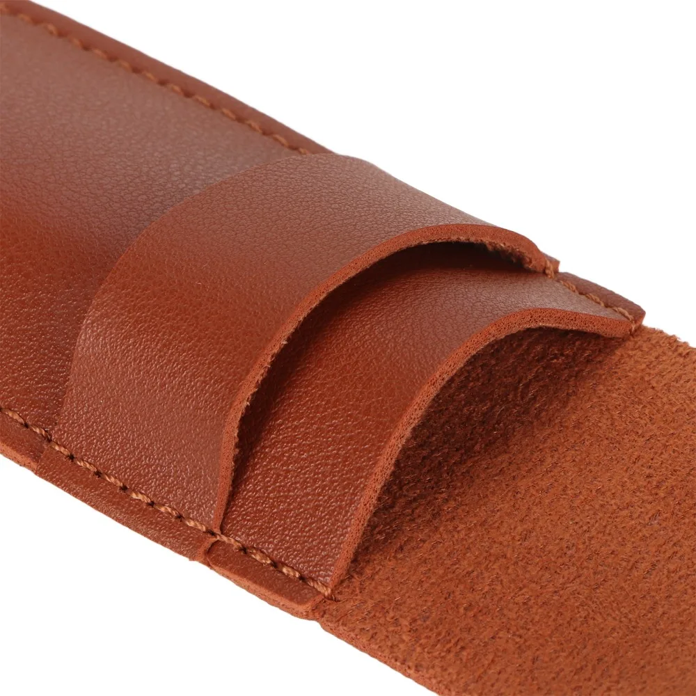 5pcs Salon Use PU Leather Clipper Case Exquisite Durable Trimmer Case Comfortable Touch Flap Cover Protective Sheath For Barber