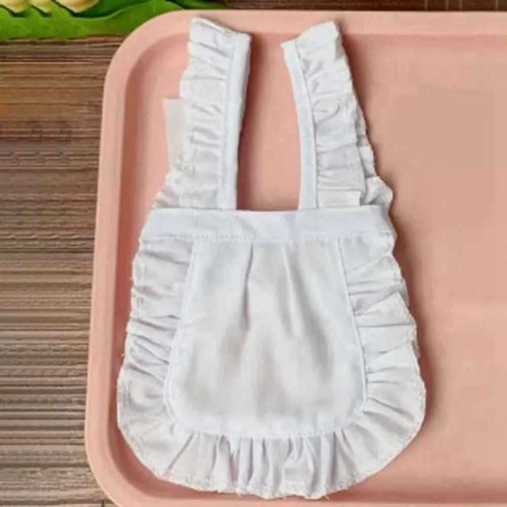 Precioso uniforme falda de sirvienta delantal hecho a mano ropa de princesa blanco y negro faldas Mini accesorios DIY para muñecas 1/4 1/6 BJD 30/45cm