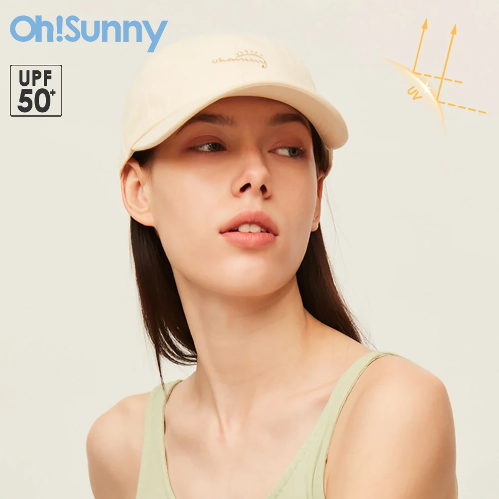 OhSunny Women Baseball Cap Professional Sun Protection Hats Summer UV Protective Sunhat UPF50+  Fashion Hip Hop Golf Caps