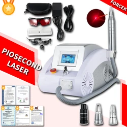 2000W Piosecond Laser Wash Tattoo Wash Wenkbrauwverwijdering Laser Ontharing Huid Whitening Mol Q Switch ND Yag 532nm 755nm 1064nm