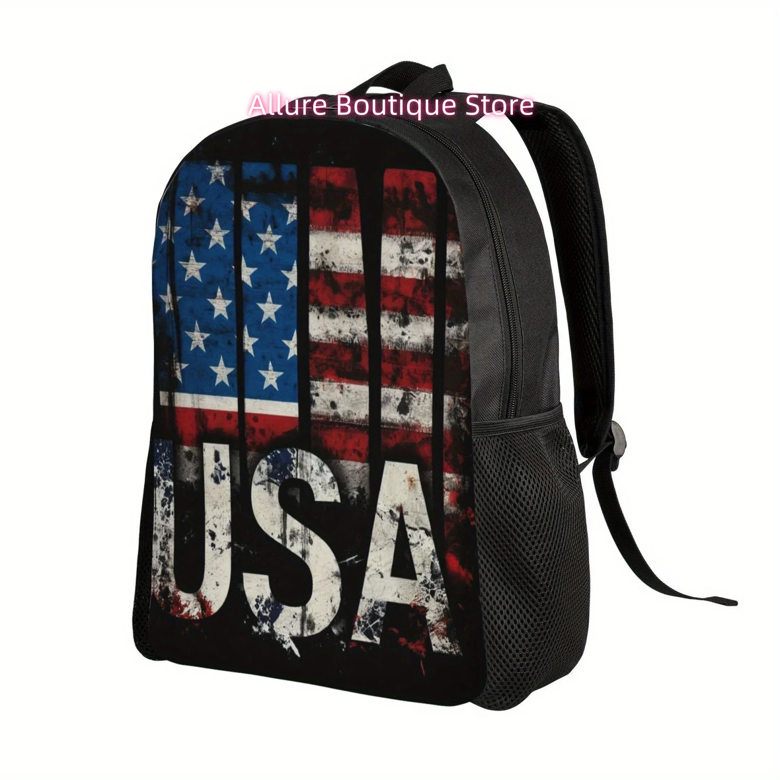 Independence USA Flag Casual Backpack, Lightweight Shoulder Bag For Men And Women, Large Capacity Computer Laptop Bag Book Bag F