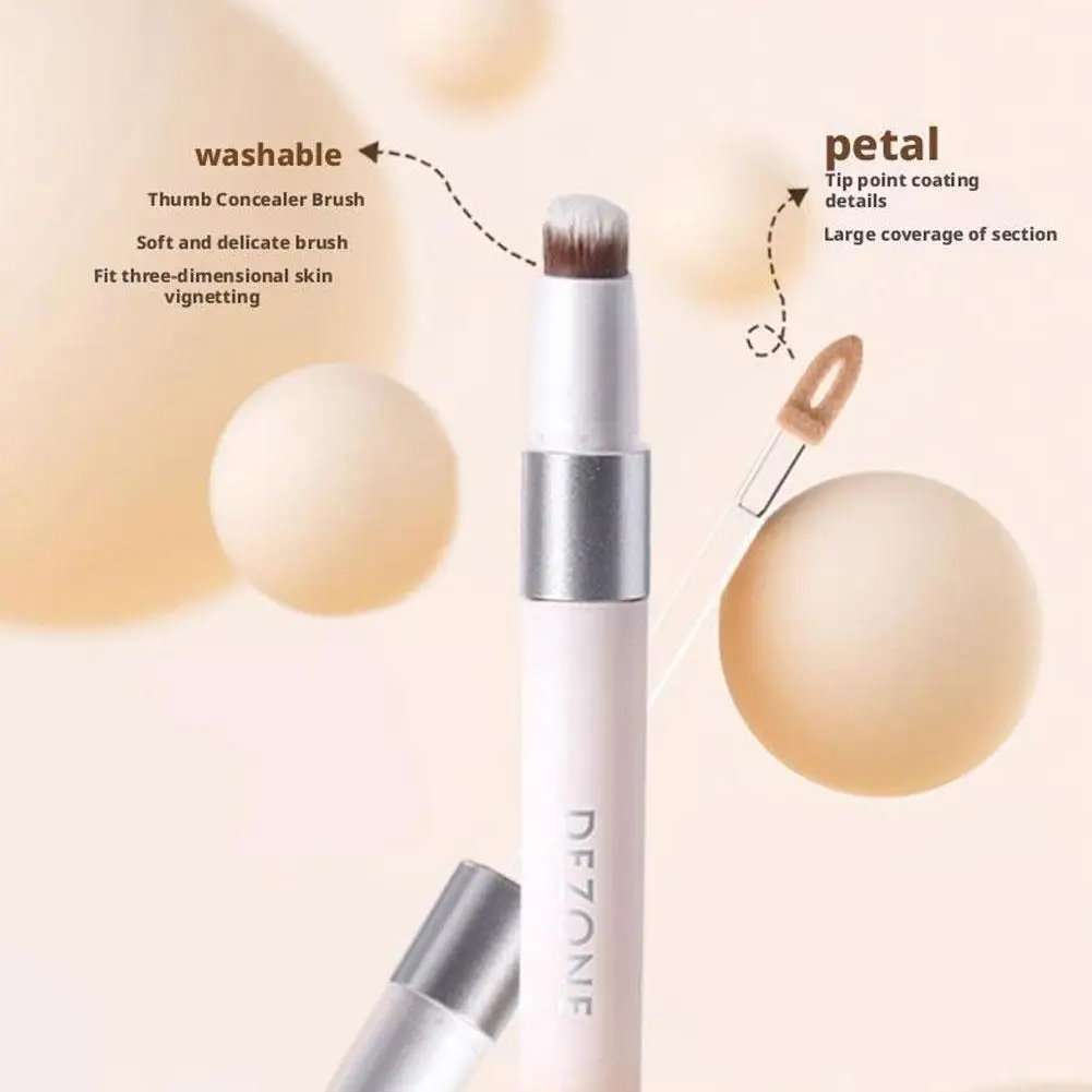 Natuurlijke dubbele kop concealer Langdurige vloeibare matte zijdezachte foundationcrème Potloodhoes Donkere kringen Make-up