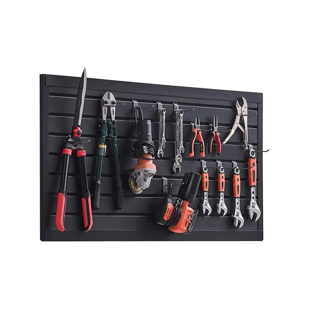 

2x4 фута ПВХ черные гаражные планки, настенные панели, модульный дизайн