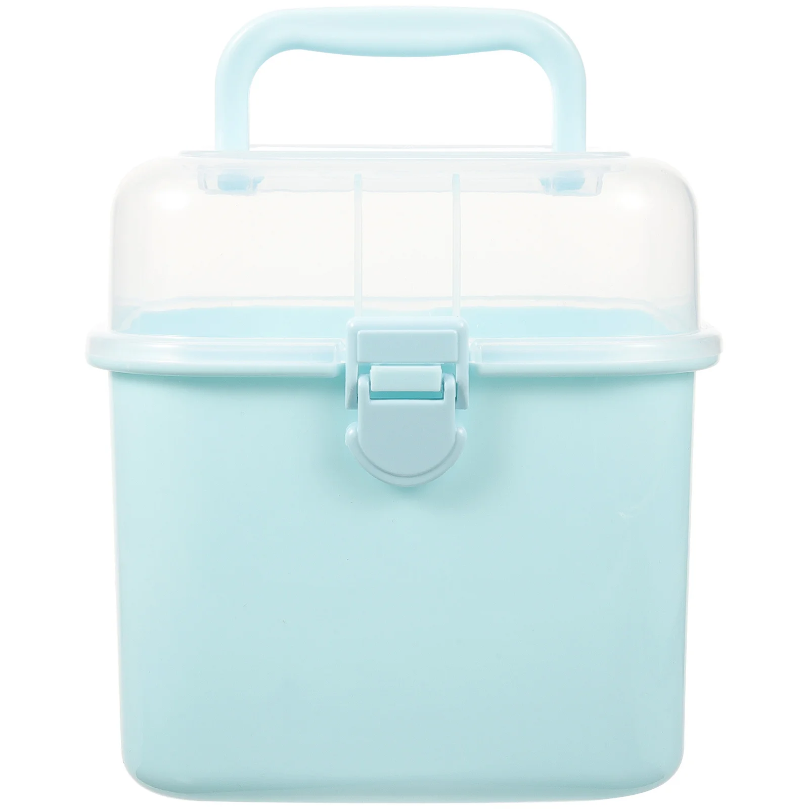 1 قطعة مجموعة الإسعافات الأولية للطوارئ العائلية صندوق دواء محمول مع مشبك قابل للقفل للسفر المنزلي في الهواء الطلق استخدام حاوية الأدوية